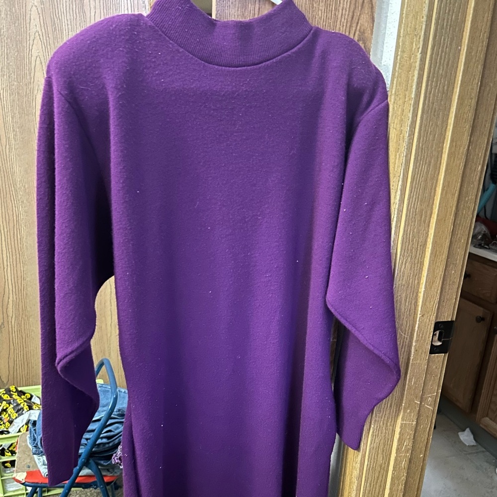 Women’s vintage sweater dress. Pretty purple color. Never worn.